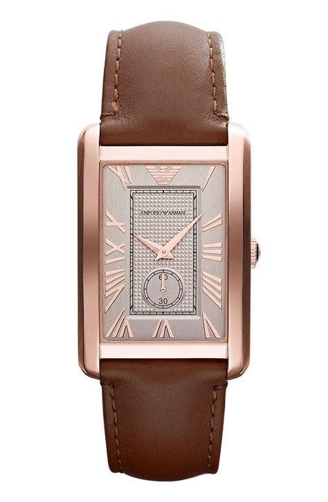 emporio armani rectangular watch.